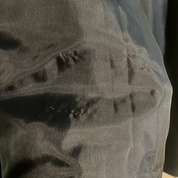 John Weitz Women's Double Breasted Removable Insulation Black Trench Coat Sz 14 - Picture 3 of 9